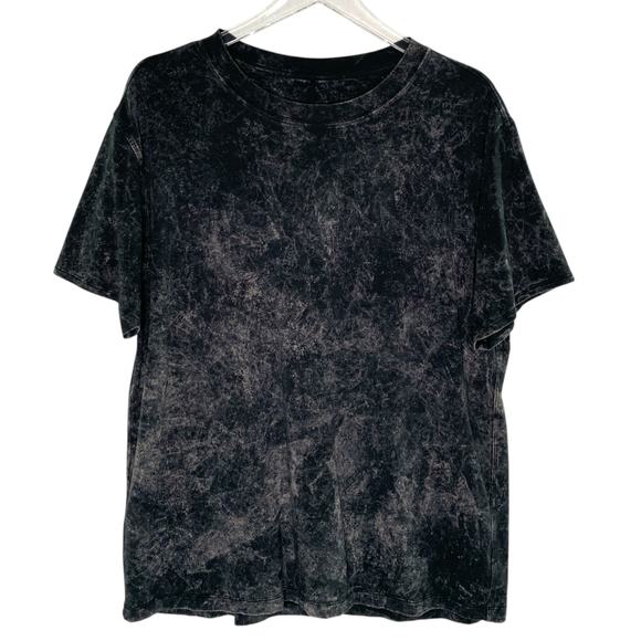 Lululemon 12 All Yours Tee Short Sleeve Cloudy Wash Black Gym Active - Picture 2 of 9